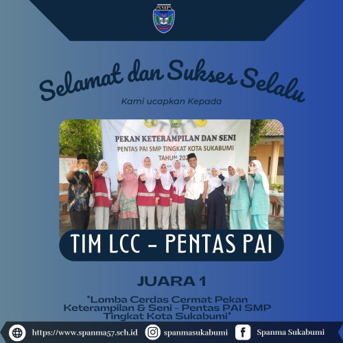 Juara 1 LCC Pentas PAI Tingkat Kota Sukabumi